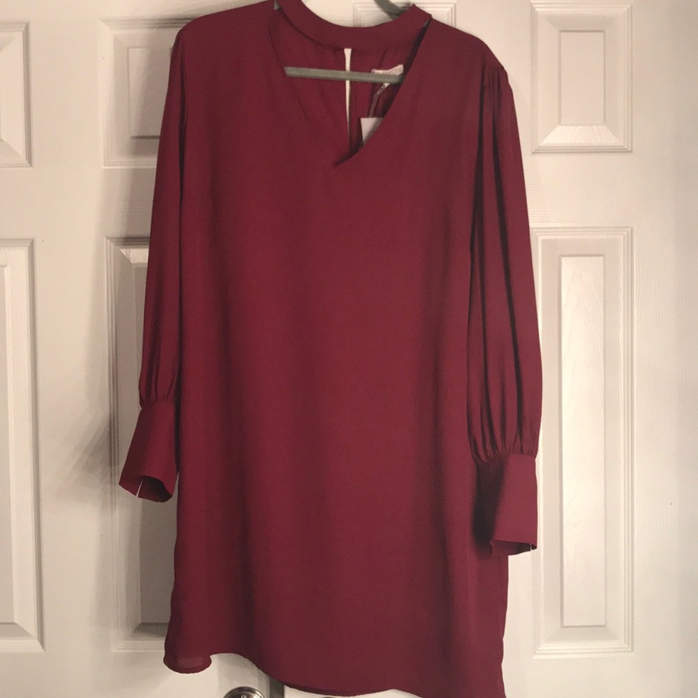 Burgundy Tunic Dress